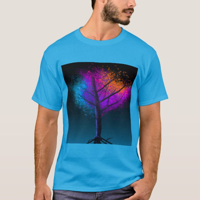 T-shirt Neon Tree of Life (Devant)