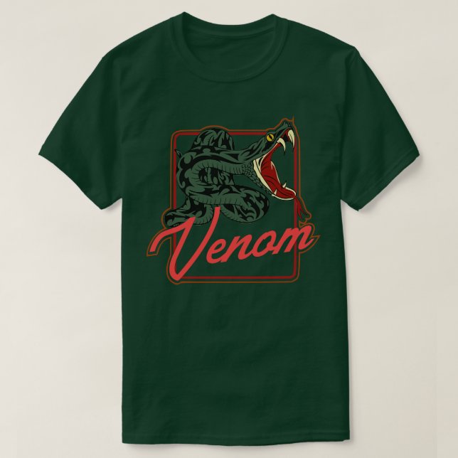 T-shirt néon venom Rattlesnake (Design devant)