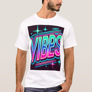 T-shirt Neon VIBES Bold Graphic Tee