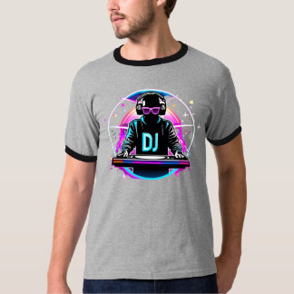 T-shirt "Neon Vibes : Le DJ's Cosmic Beat"