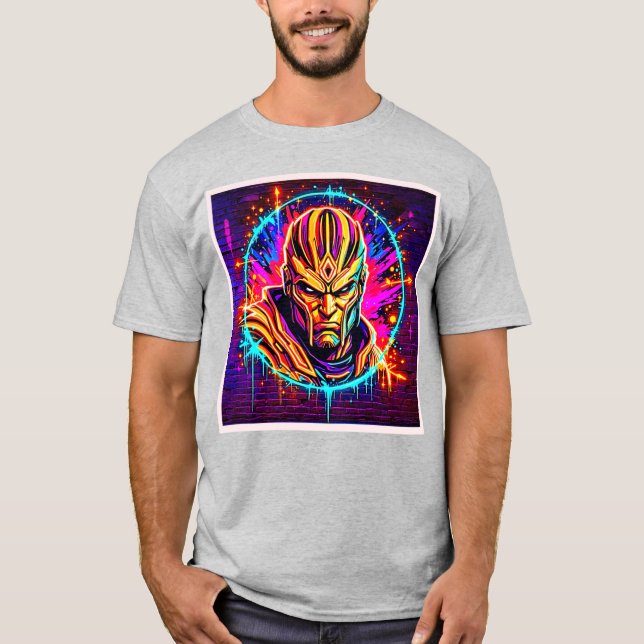 T-shirt Neon Warrior Power Art (Devant)