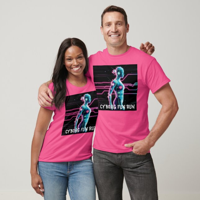 T-shirt NeonPulse Cyborg Fun Run Tee (Unisexe)