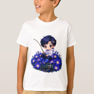 T-shirt Neos Kawaii Zodiaque Verseau