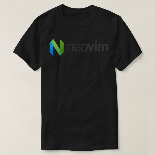 T-shirt Neovim Text Editor Logo (Design devant)