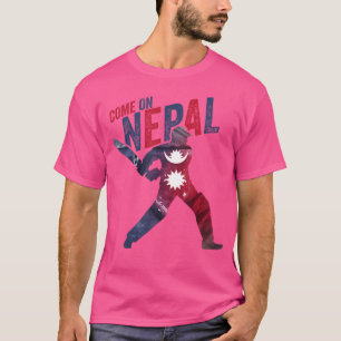 T-shirt Nepal Cricket Jersey 2024 Nepali Drapeau Supporter