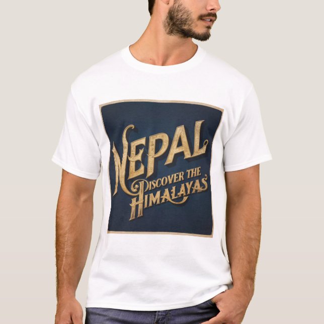 T-SHIRT NÉPAL DÉCOUVREZ LES HIMALAYAS (Devant)