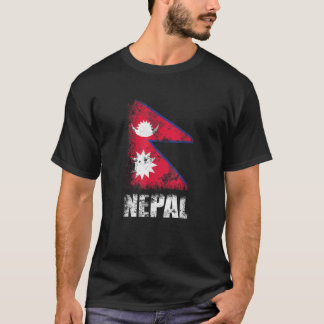 T-shirt Népal Drapeau Népalais Drapeau Népalais Tee