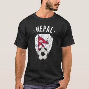T-shirt Népal Football Népal drapeau Football Pride Népala