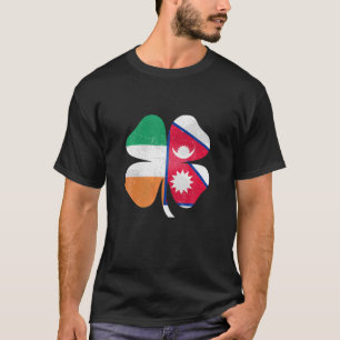T-shirt Népal Irlande Shamrock irlandais St. Patrick's