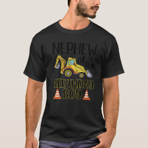 T-shirt Nephew of The Birthday for Boy Excavator Construct