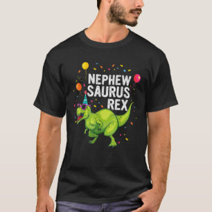 T-shirt Nephéwsaurus T Rex Dinosaure Neveu Famille Assorti
