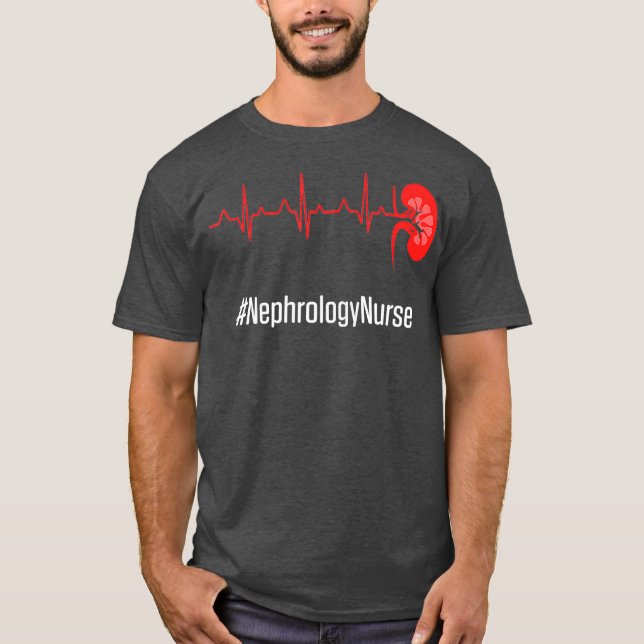 T-shirt Néphrologie Infirmière cardiologie Dialyse cardiaq (Devant)