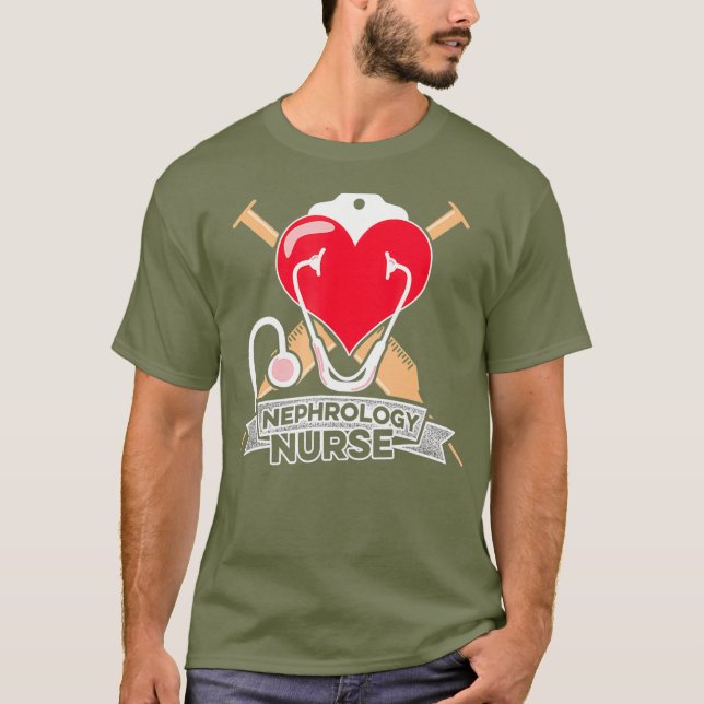 T-shirt Néphrologie Infirmière dialyse thérapeutique Infir (Devant)
