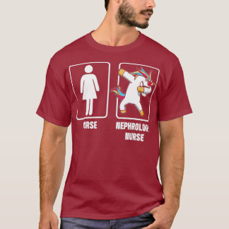 T-shirt Nephrologie Infirmière Unicorne Dialyse Infirmière