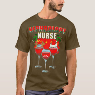 T-shirt Nephrologie Infirmière Urinalyse Noël Dialyse
