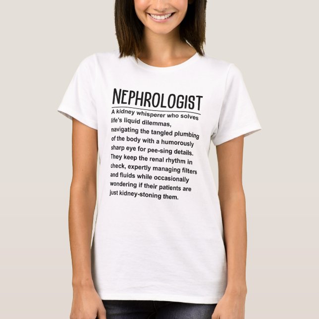 T-shirt Néphrologiste (Devant)