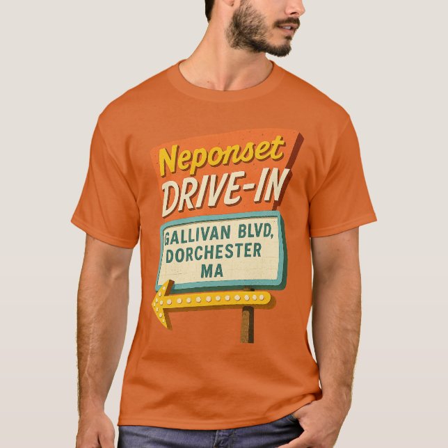 T-shirt Neponset Drive-In - Dorchester, MA (Devant)