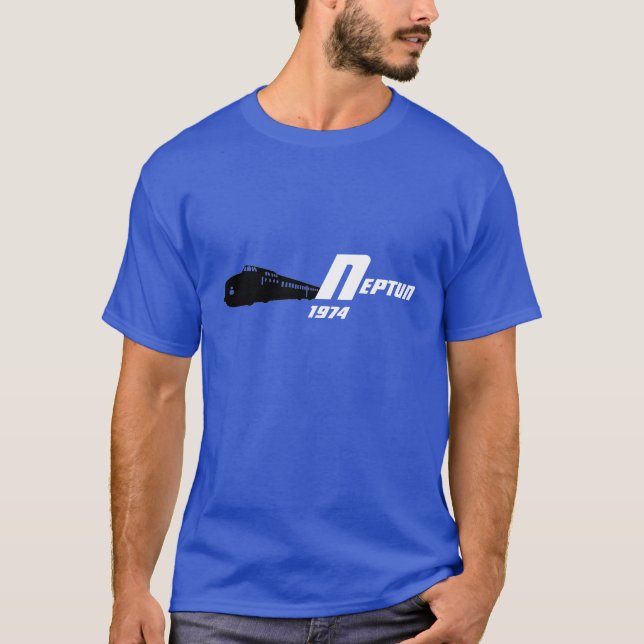 T-shirt Neptune express design (Devant)