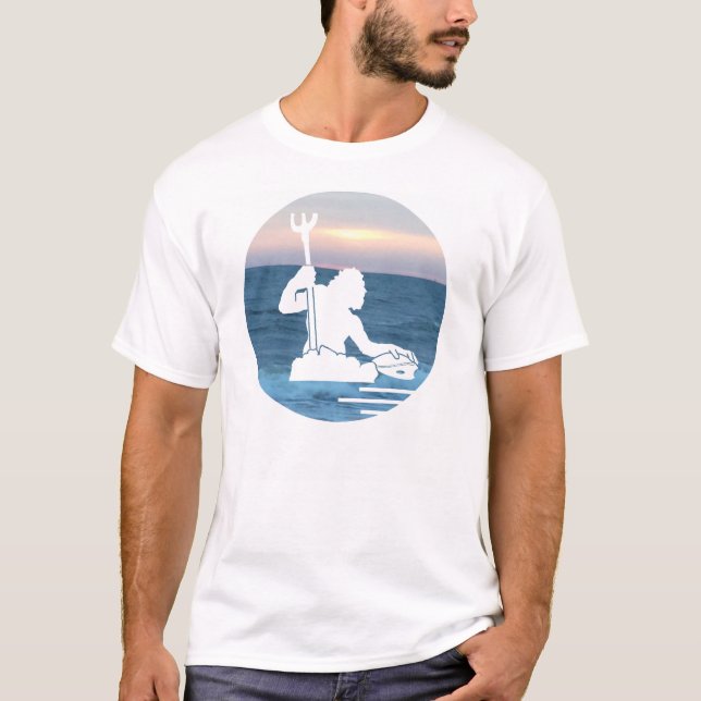 T-shirt Neptune sur la mer (Devant)