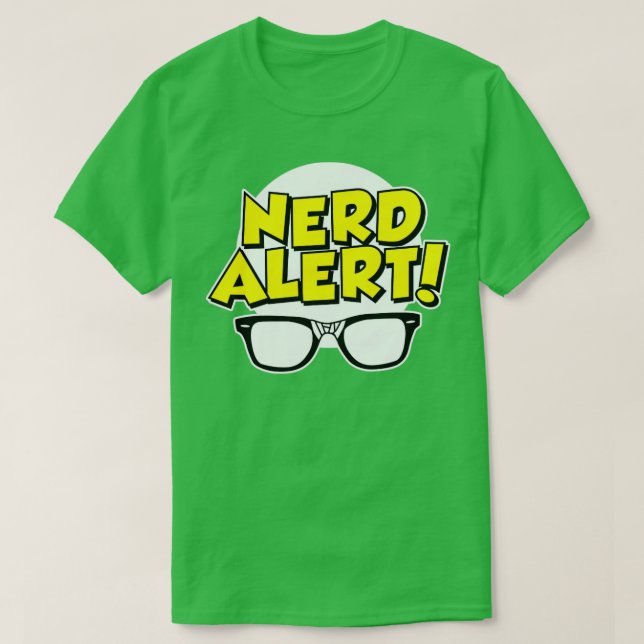 T-shirt Nerd Alert (Design devant)