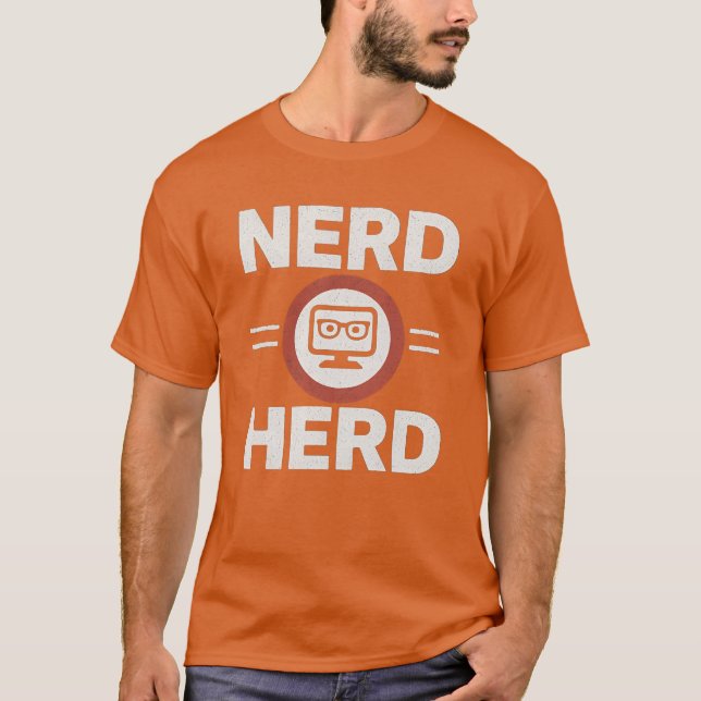 T-shirt Nerd ami de troupeau vintage (Devant)