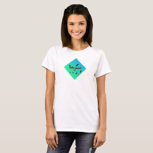 T-shirt Nerd bleu vert Ombre