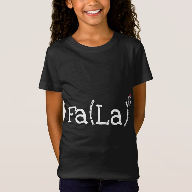 T-Shirt Nerd de Noël amusant - Mignonne Math Fa La La La L (Devant)