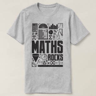 T-shirt nerd de slogan de geek de mathématiques de