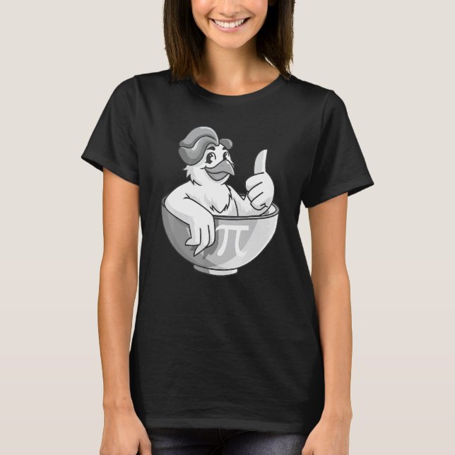 T-shirt nerd geek math amoureux de poulet Pot Pie  (Devant)