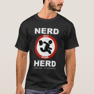 T-shirt Nerd Herd Geek Chic En Overdrive