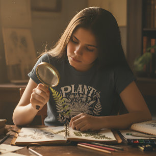 T-shirt Nerd plante (blanc)