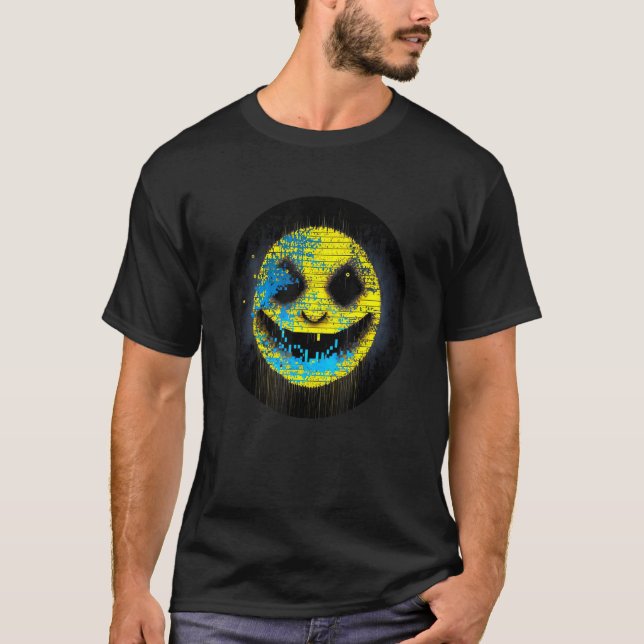 T-shirt Nerdcore de peinture numérique de la face numériqu (Devant)