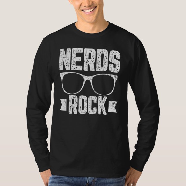 T-shirt Nerds Rock Informatique Technicien Geek Graphisme (Devant)