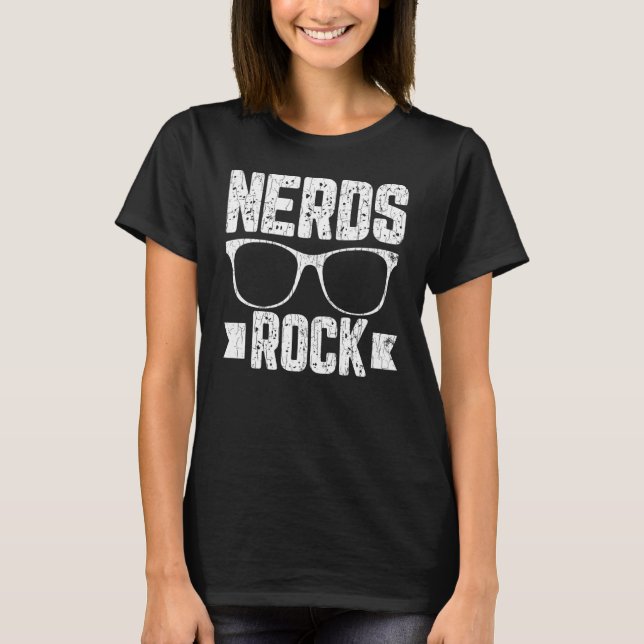 T-shirt Nerds Rock Informatique Technicien Geek Graphisme (Devant)