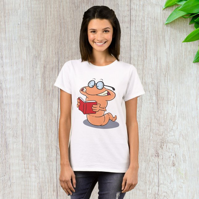 T-shirt Nerdy Bookworm Lire Un Livre (Créateur téléchargé)