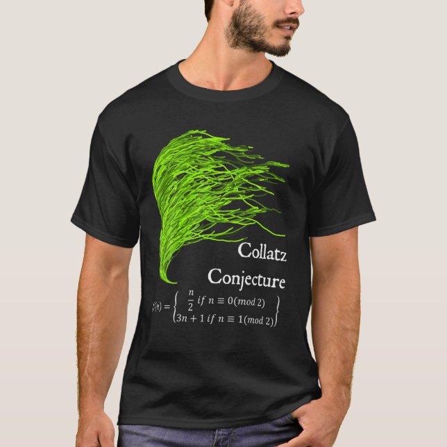 T-shirt Nerdy Collatz Conjecture 3n 1 Math des algues vert (Devant)