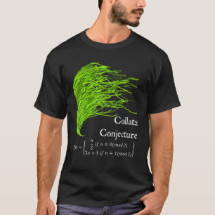 T-shirt Nerdy Collatz Conjecture 3N 1 Math des algues vert
