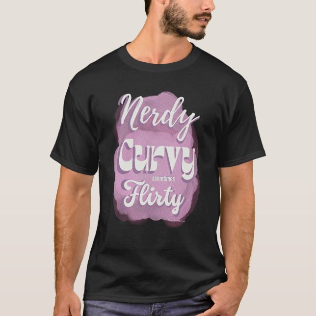 T-shirt Nerdy Curvy Parfois Flirty Ambiance Rétro Pastel s (Devant)