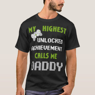 T-shirt Nerdy Funny Fête des pères Gamer Papa jeu vidéo
