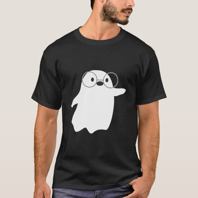 T-shirt Nerdy Ghost Kawaii Fashion (Devant)