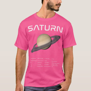 T-shirt Nerdy Saturn Astronomie Planètes de science Systèm