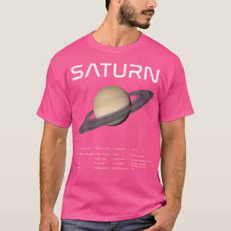 T-shirt Nerdy Saturn Astronomie Planètes de science Systèm