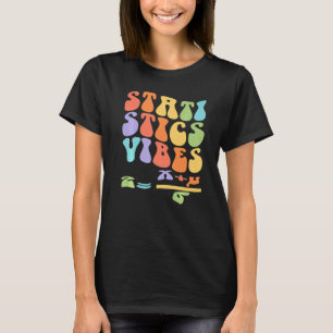 T-shirt Nerdy Super Statistiques Vibes Math Enseignant