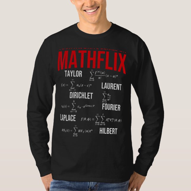 T-shirt Nerdy Votre Série Préférée Sur Mathflix Math Teach (Devant)