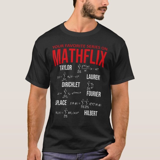 T-shirt Nerdy Votre Série Préférée Sur Mathflix Math Teach (Devant)