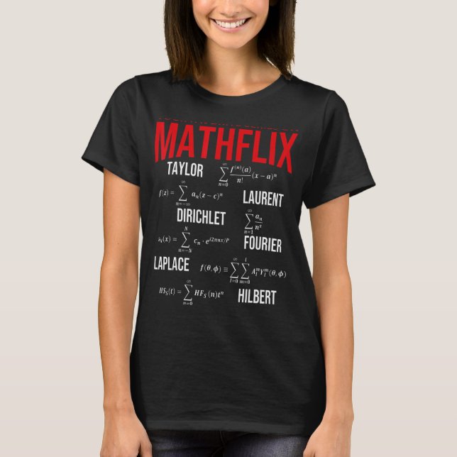 T-shirt Nerdy Votre Série Préférée Sur Mathflix Math Teach (Devant)