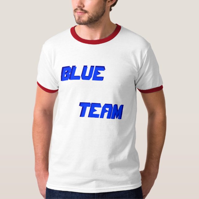 T-shirt Nerf lutte pièce en t bleue d'équipe (Devant)