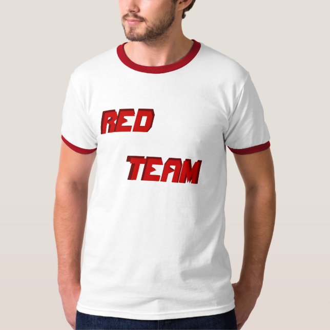 T-shirt Nerf lutte pièce en t rouge d'équipe (Devant)