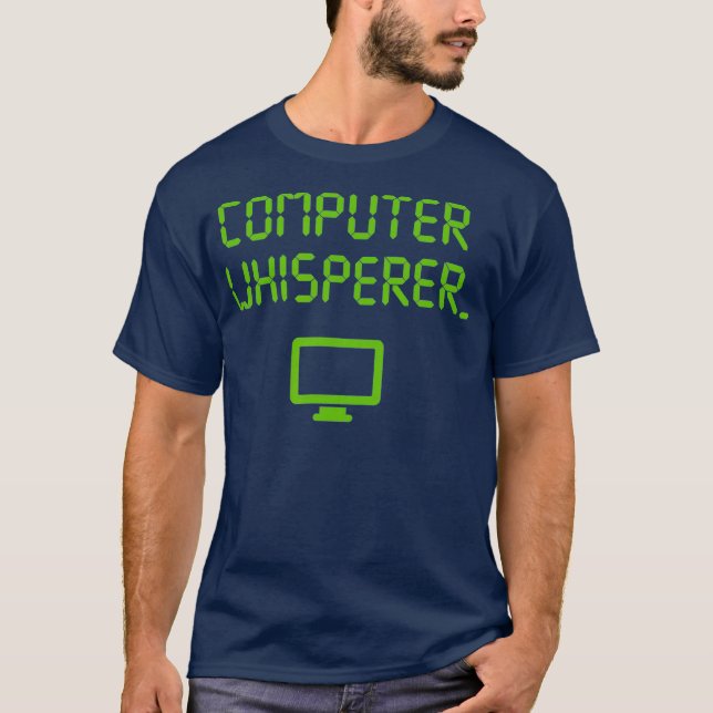T-shirt Nerfs de support technique de l'ordinateur Whisper (Devant)