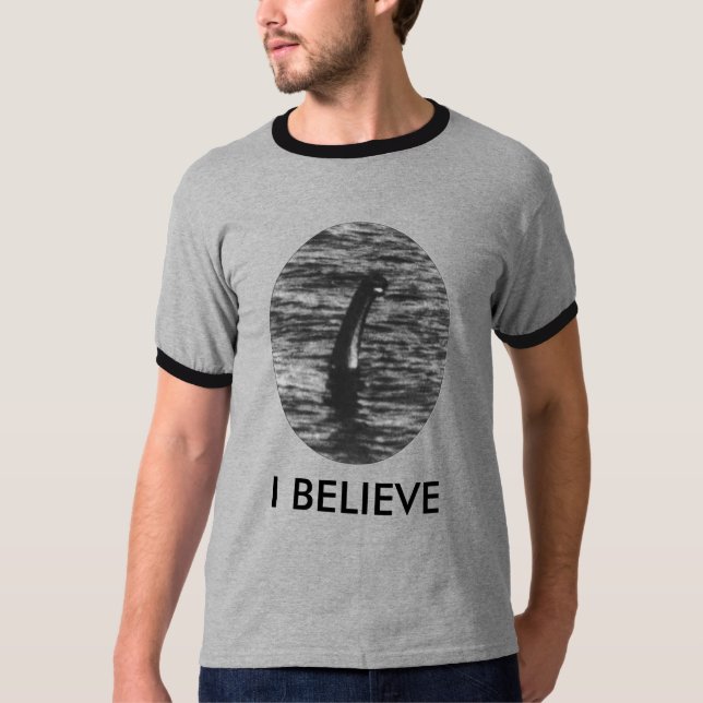 T-shirt Nessie, JE CROIS - customisé (Devant)